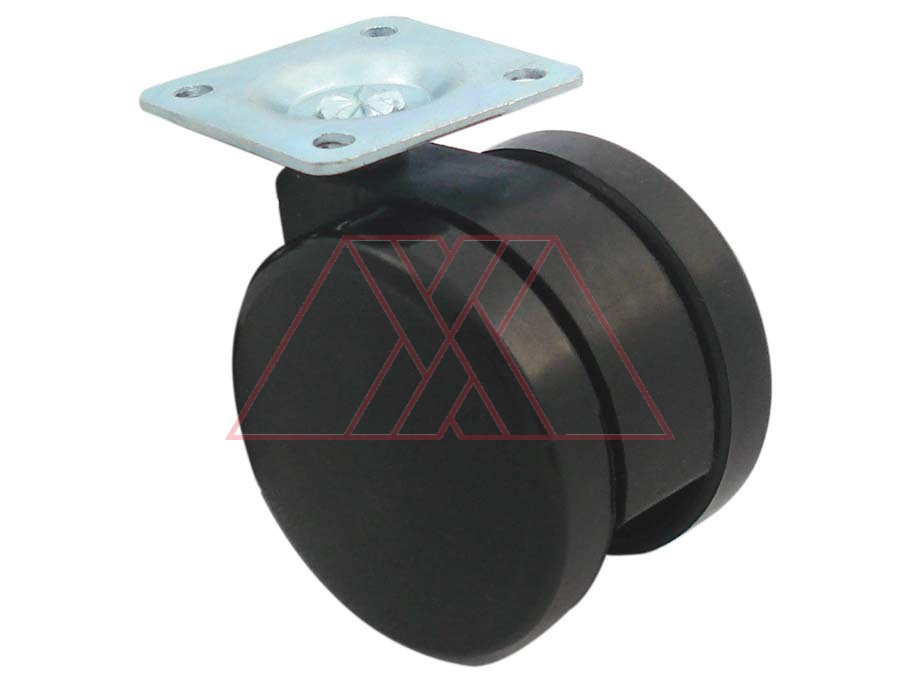 Castor, w/ plate, without brake