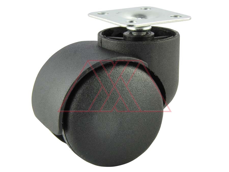 Castor, w/ plate, without brake