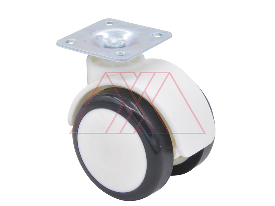 Castor PU, w/ plate, without brake