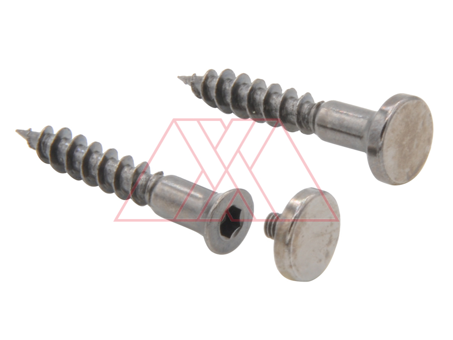 Self-tapping screw, hex, with cover