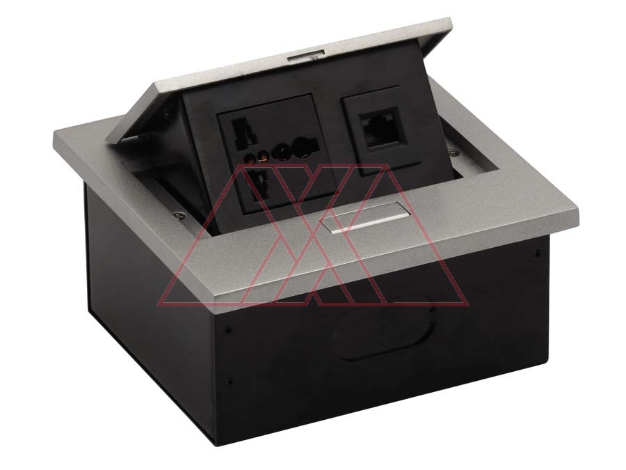 MXXL-120 | Hidden sockets block, table mount
