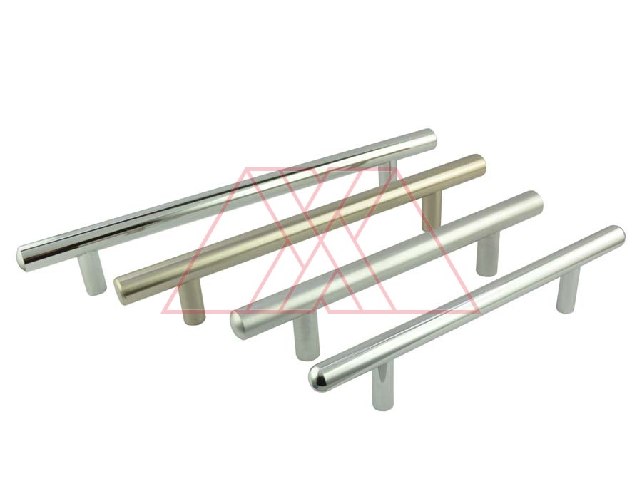 Furniture handle, solid steel