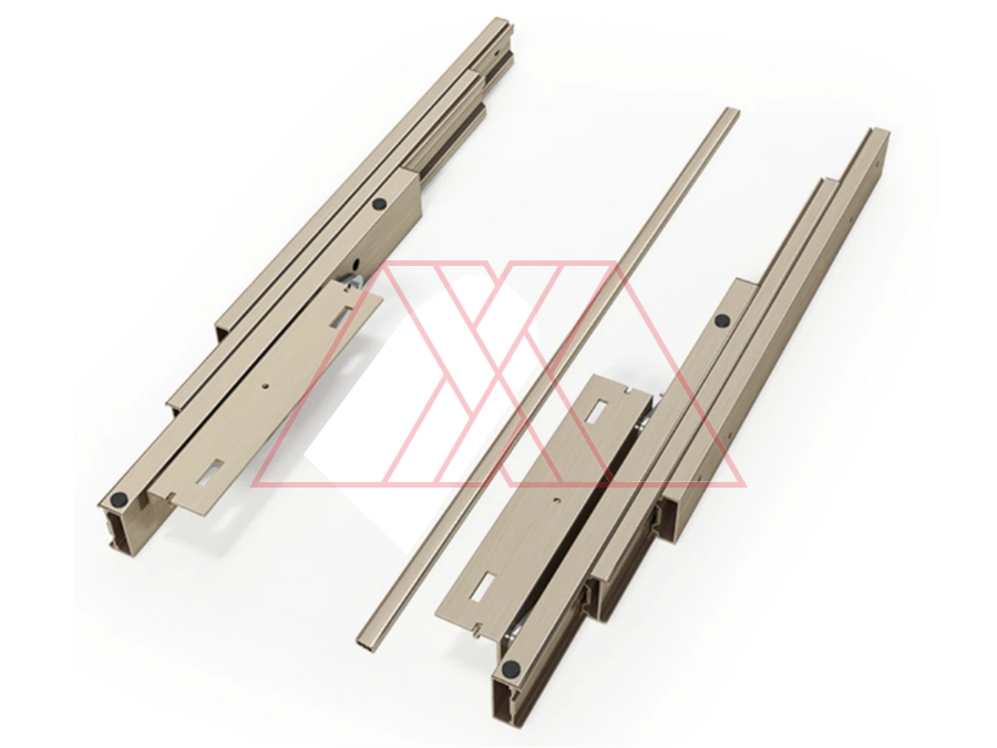 Pull out shelf rail