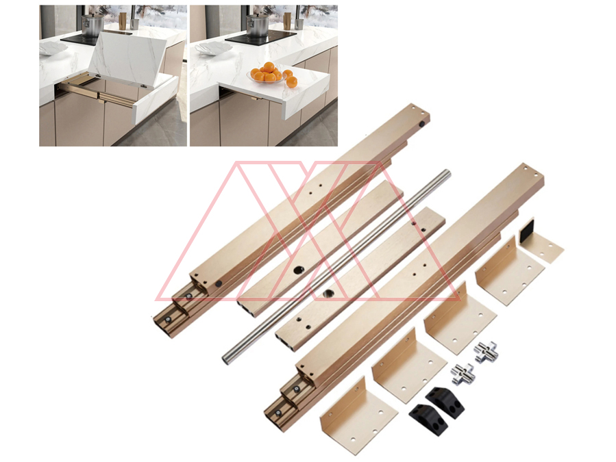 Çıkan masaüstü için ray mekanizması