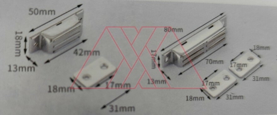 Cierre Magnéticos (acero inoxidable)