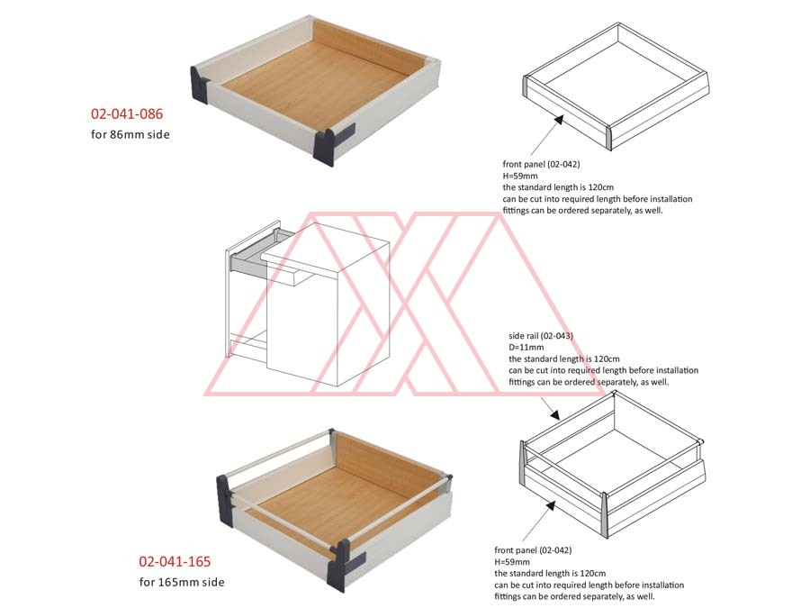 MXXB-041-q | Inset drawer