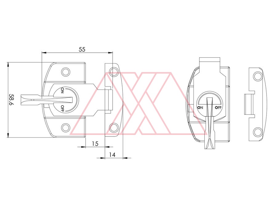 MXXC-800-q | Rotating lock