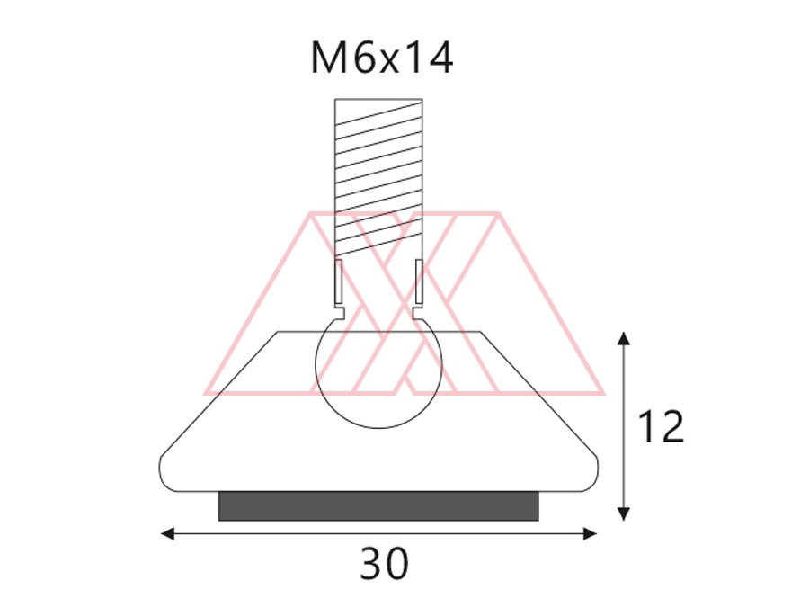 MXXD-412-q | Tilting leveller, D30/h12