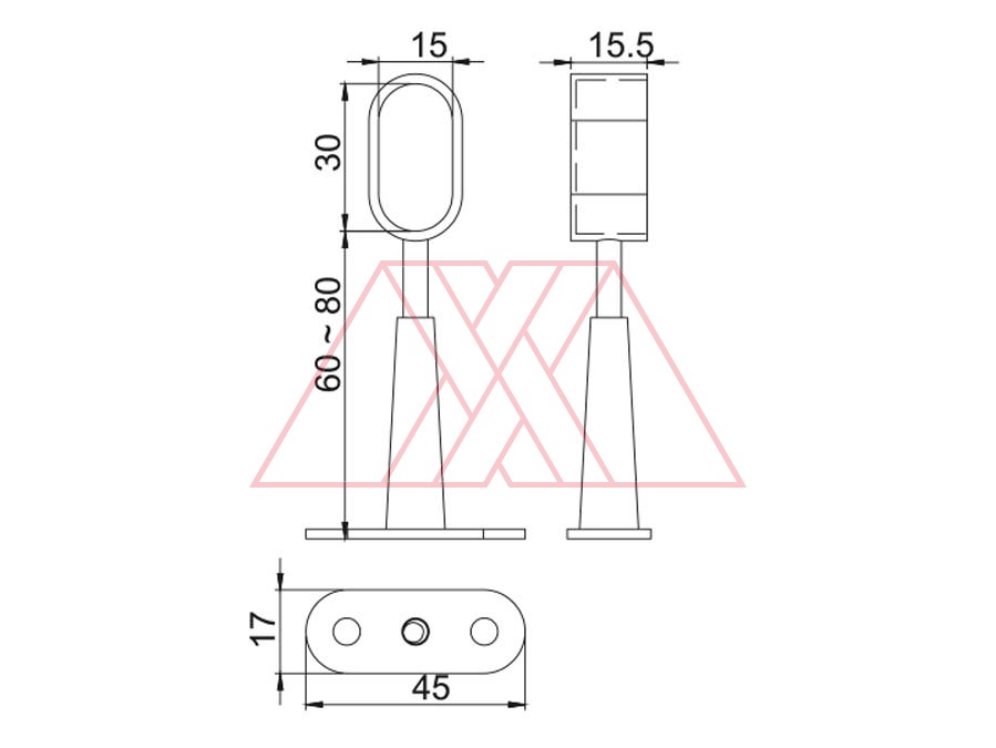 MXXF-142-q | Tube holder (blind-ended)