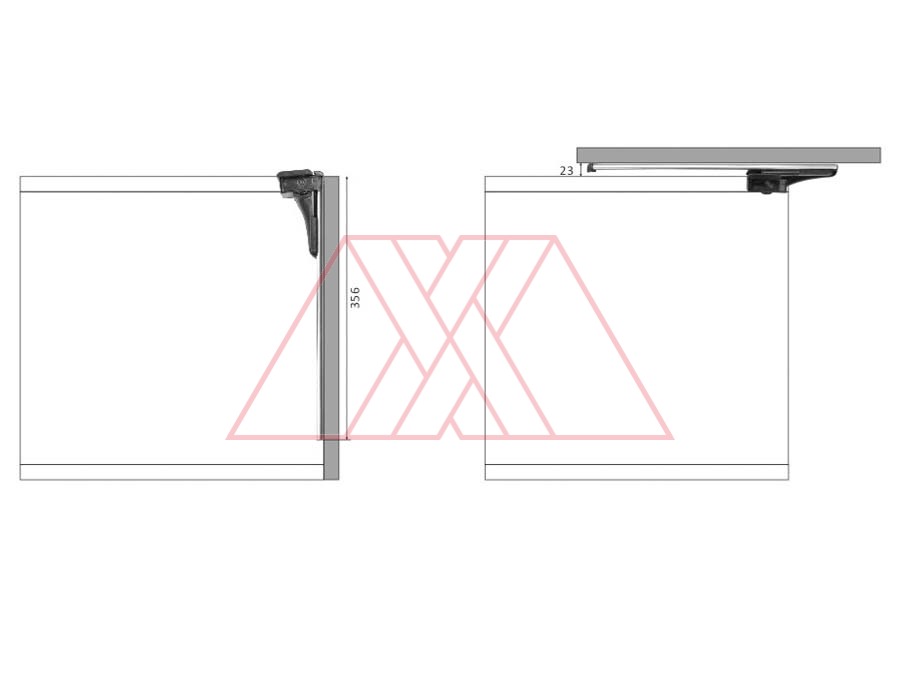 MXXG-400-x2 | Bracket with slider
