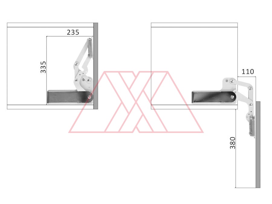 MXXG-402-x2 | Vertical flap lift