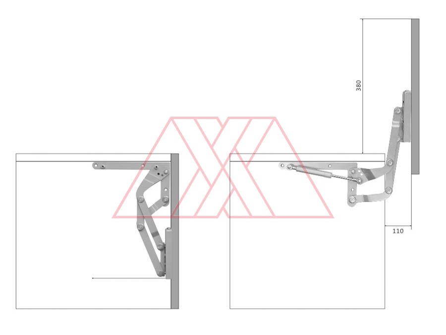 MXXG-411-x2 | Vertical flap lift