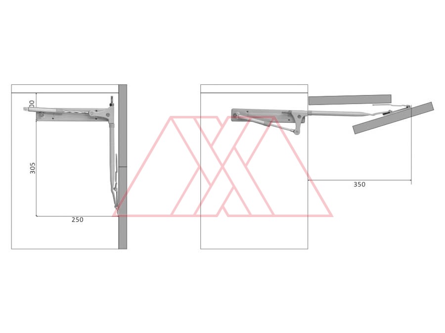 MXXG-423-x2 | Folding flap lift