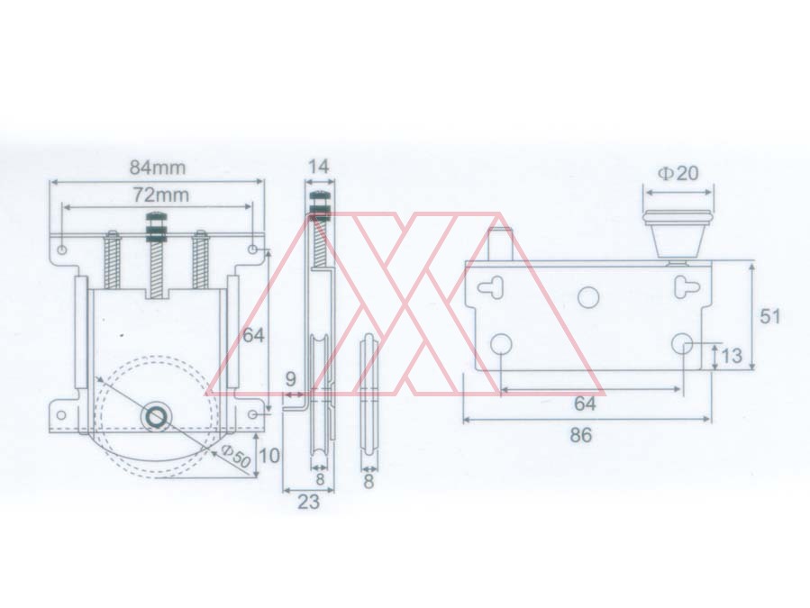 MXXI-824-x | Roller system