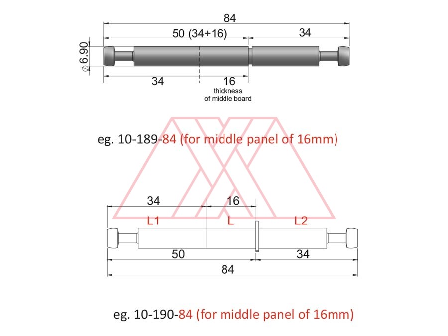 MXXJ-189-q | Double dowel without ring