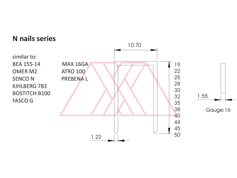 MXXJ-993-q | N series staples (10.7)