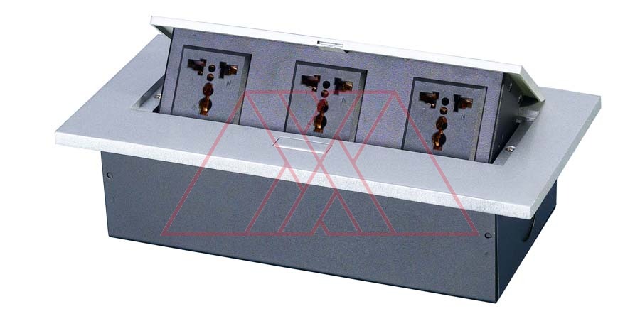 MXXL-122-x2 | Hidden sockets block, table mount
