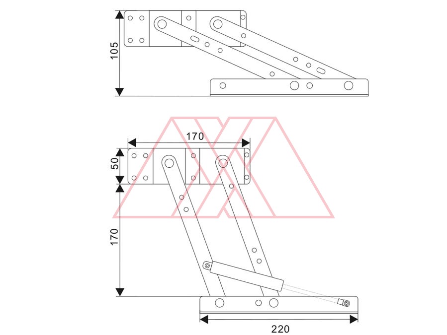 MXXR-200-g-q | Fold table mechanism
